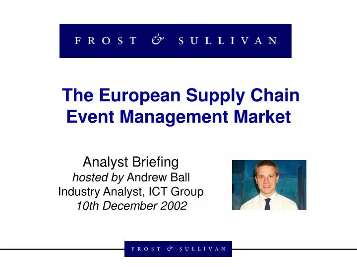 analyst briefing hosted by andrew ball industry analyst ict group 10th december 2002