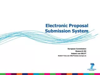 Electronic Proposal Submission System