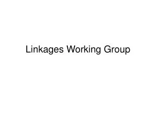 Linkages Working Group