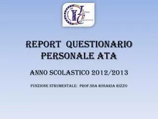 report questionario personale ata