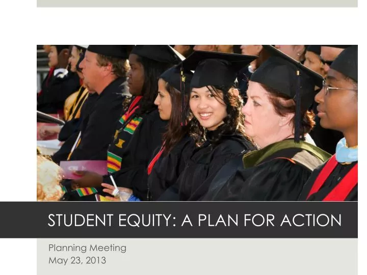 student equity a plan for action