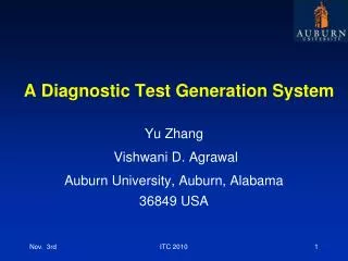 A Diagnostic Test Generation System