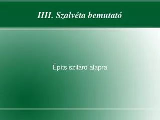 p ts szil rd alapra