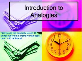 Introduction to Analogies