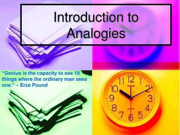 introduction to analogies