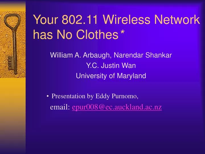 your 802 11 wireless network has no clothes