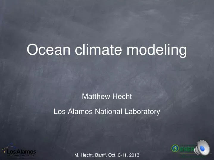 ocean climate modeling