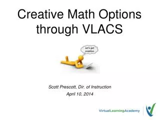 Creative Math Options through VLACS