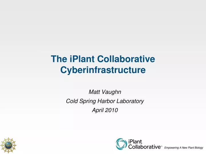 the iplant collaborative cyberinfrastructure