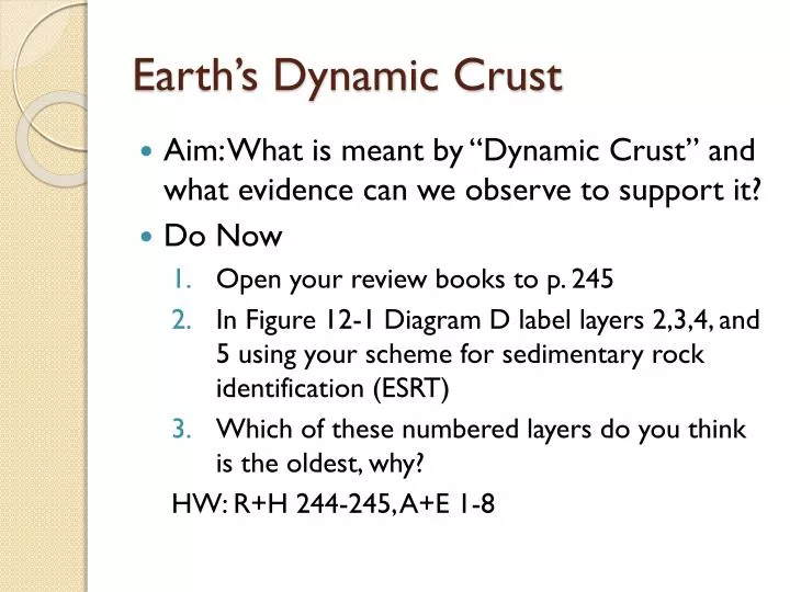 earth s dynamic crust