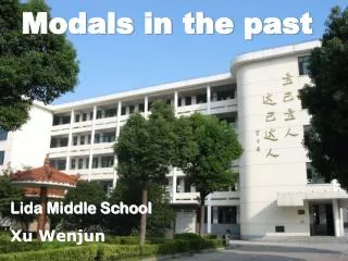 Modals in the past