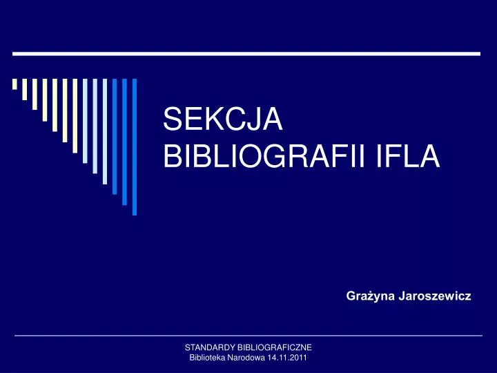 sekcja bibliografii ifla