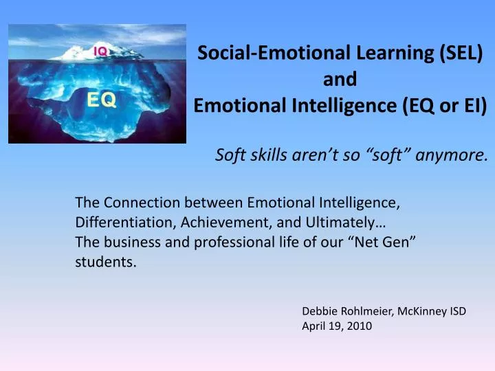 social emotional learning sel and emotional intelligence eq or ei