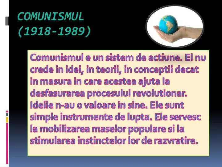 comunismul 1918 1989