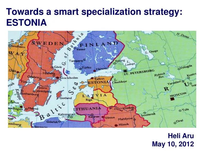 towards a smart specialization strategy estonia