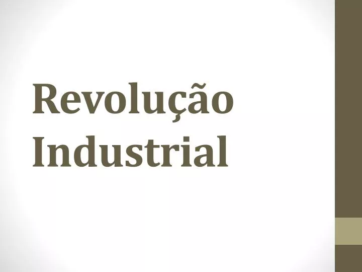 revolu o industrial