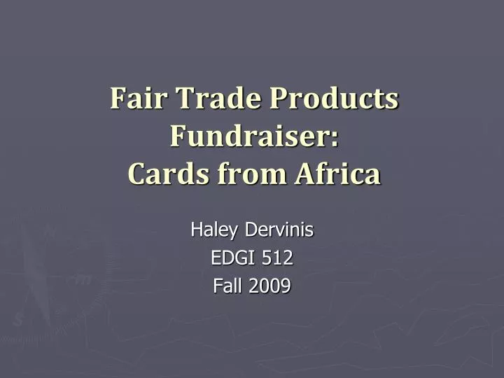fair trade products fundraiser cards from africa
