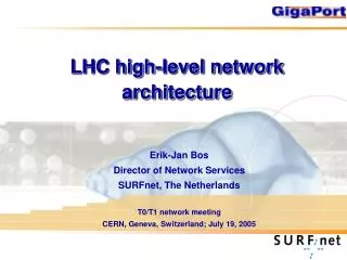 LHC high-level network architecture