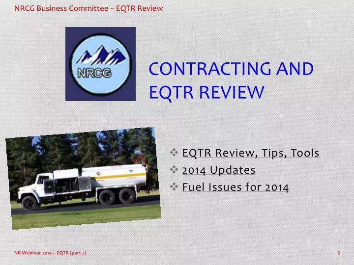 contracting and eqtr review