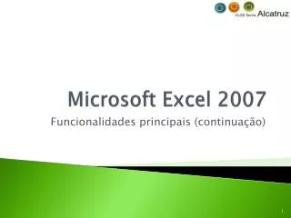 microsoft excel 2007