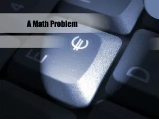 A Math Problem