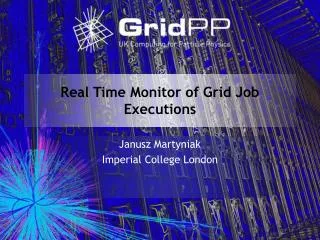 Real Time Monitor of Grid Job Executions