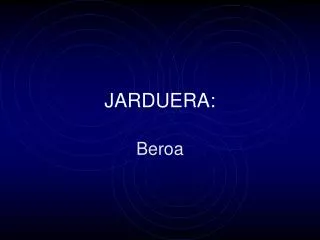JARDUERA: