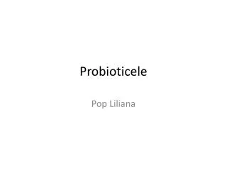 probioticele