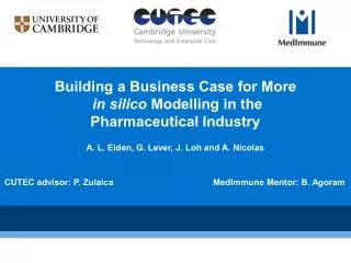 Building a Business Case for More in silico Modelling in the Pharmaceutical Industry