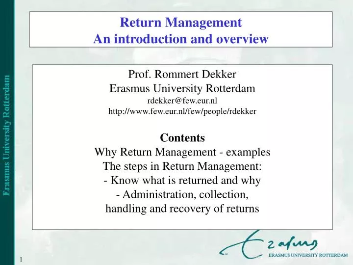 return management an introduction and overview