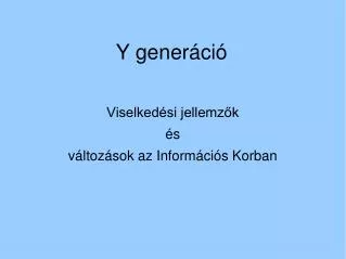 y gener ci