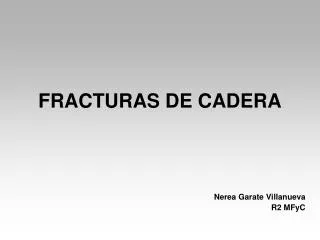 fracturas de cadera