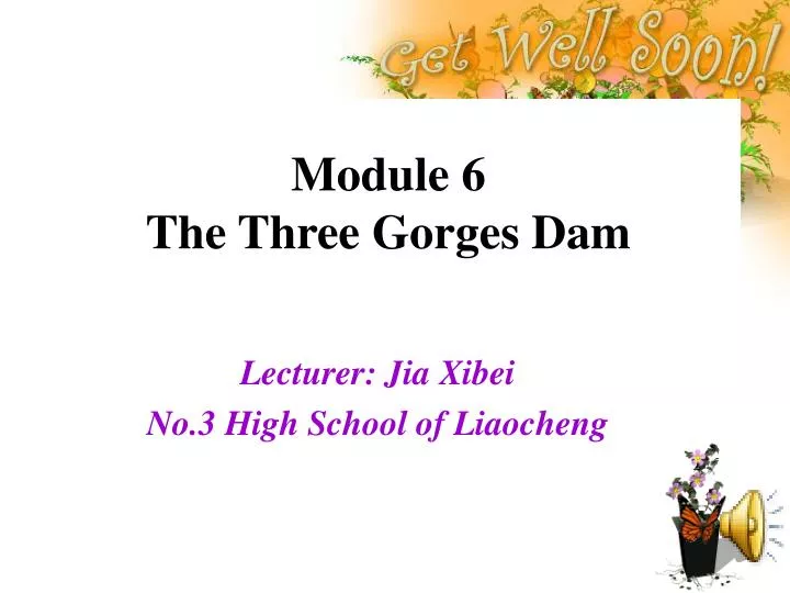 module 6 the three gorges dam