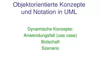objektorientierte konzepte und notation in uml
