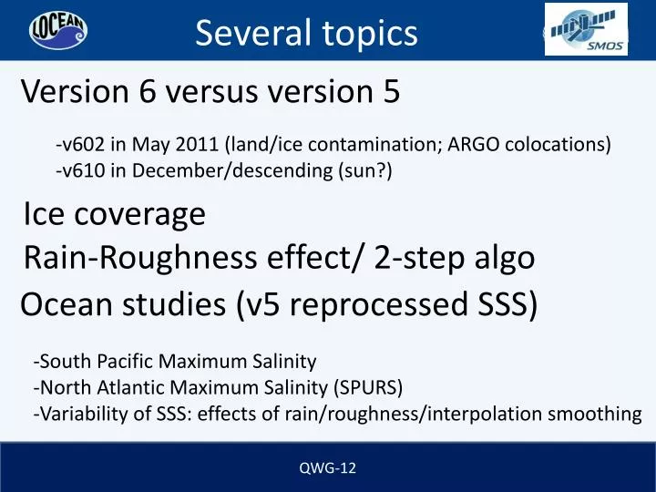 ocean studies v5 reprocessed sss