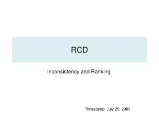 RCD