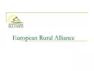 European Rural Alliance