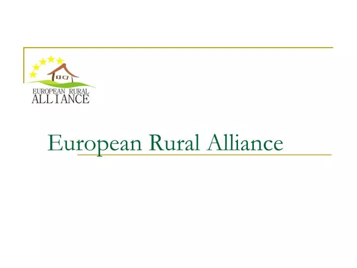 european rural alliance