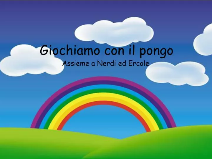 giochiamo con il pongo