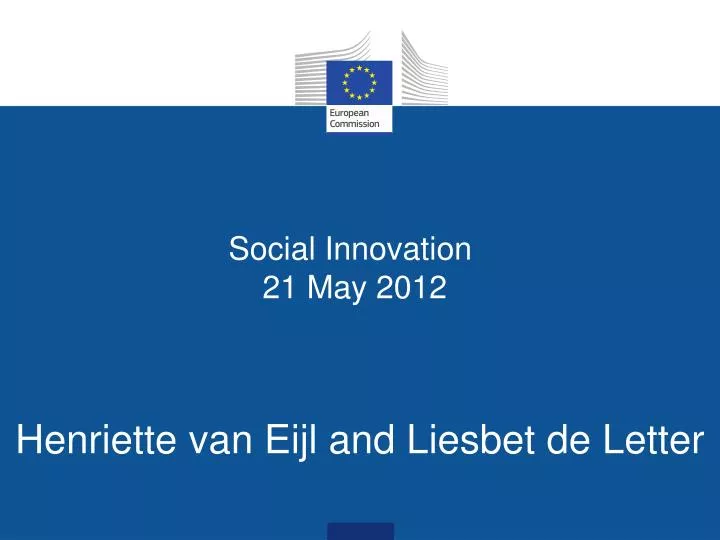 social innovation 21 may 2012