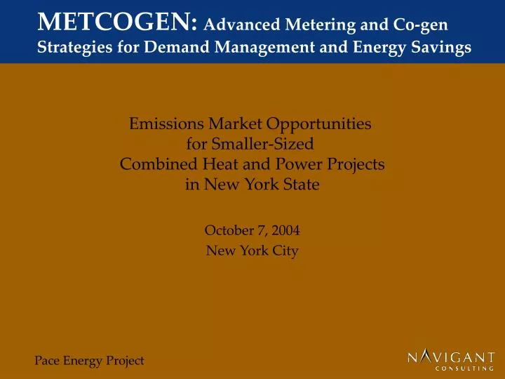 metcogen advanced metering and co gen strategies for demand management and energy savings