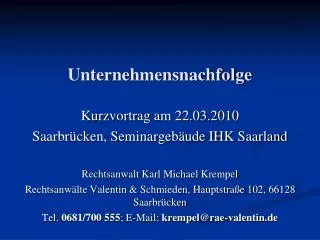 unternehmensnachfolge