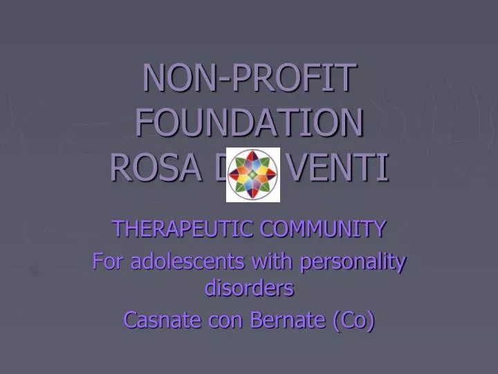 therapeutic community for adolescents with personality disorders casnate con bernate co