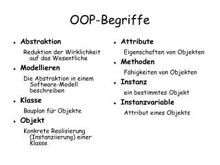 oop begriffe