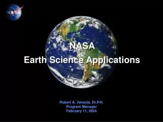 NASA Earth Science Applications