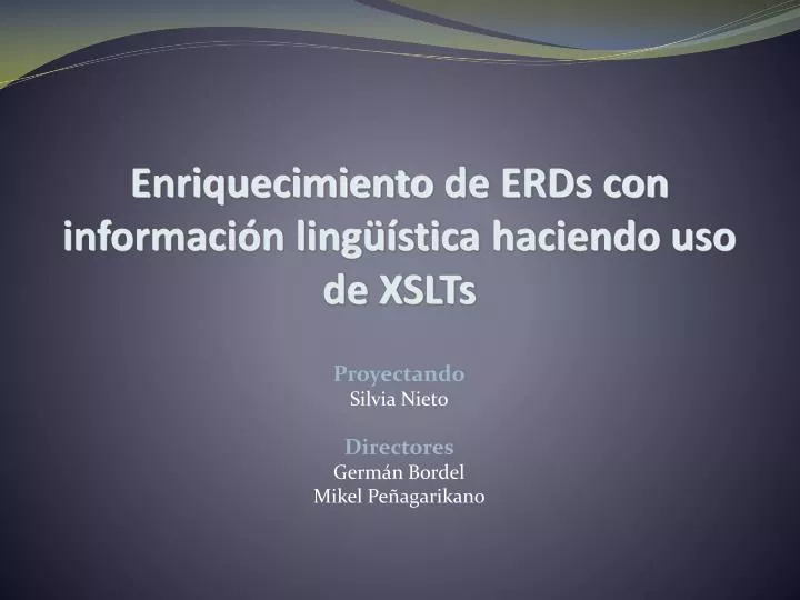 enriquecimiento de erds con informaci n ling stica haciendo uso de xslts