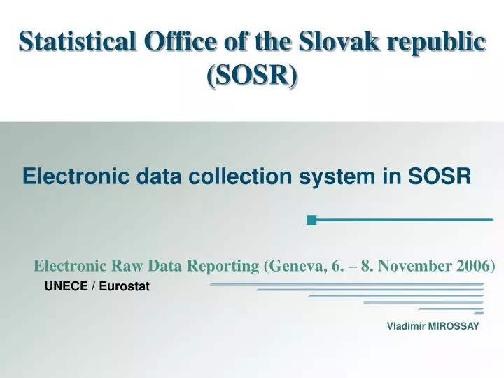statistical office of the slovak republic sosr