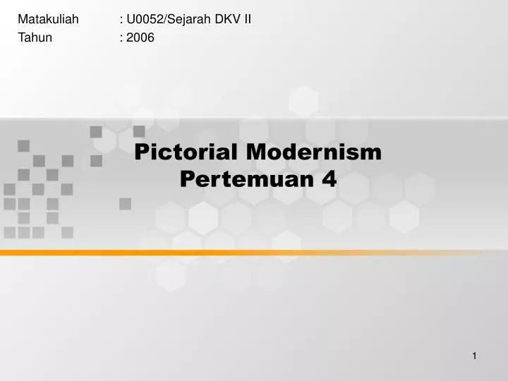 pictorial modernism pertemuan 4