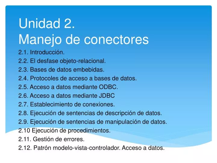 unidad 2 manejo de conectores