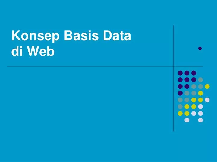 konsep basis data di web